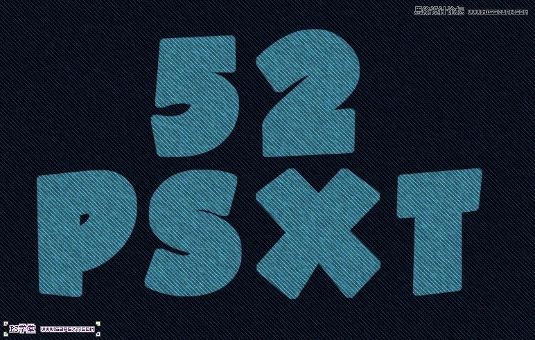 PhotoshopCS6设计非常逼真的牛仔字效