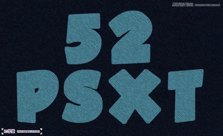 PhotoshopCS6设计非常逼真的牛仔字效