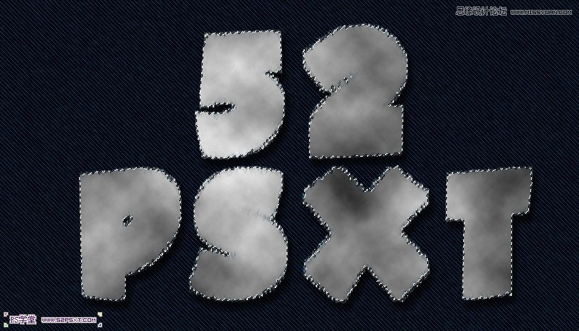 PhotoshopCS6设计非常逼真的牛仔字效