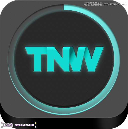 Photoshop设计立体光感效果的手机图标