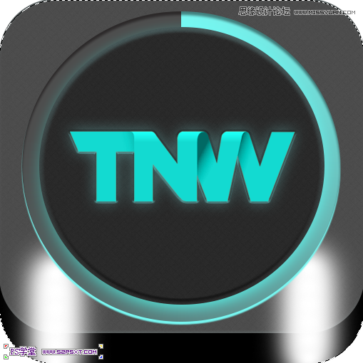 Photoshop设计立体光感效果的手机图标