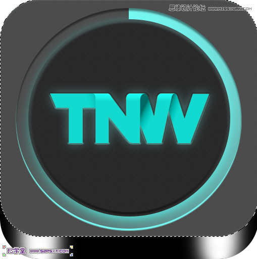 Photoshop设计立体光感效果的手机图标