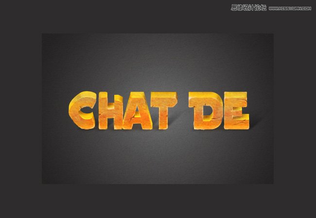 Photoshop设计橙色风格的3D艺术字教程