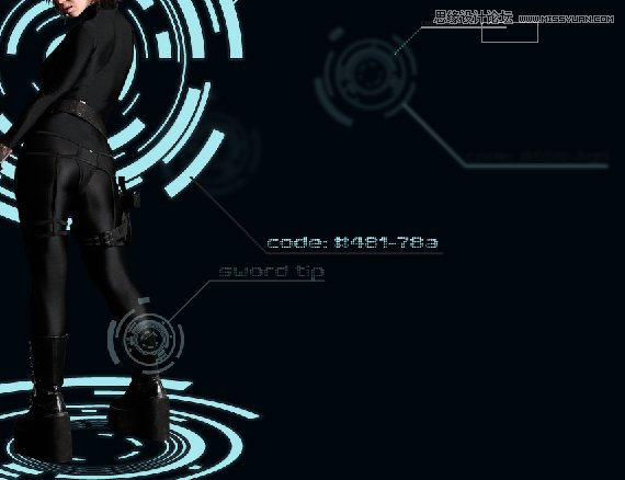 Photoshop合成Tron风格的科幻插图教程