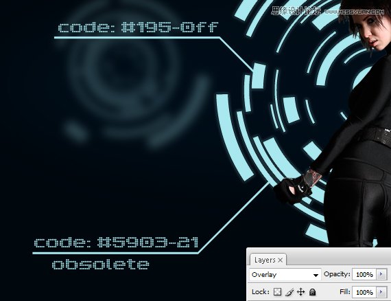 Photoshop合成Tron风格的科幻插图教程