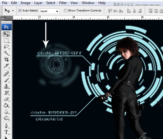 Photoshop合成Tron风格的科幻插图教程