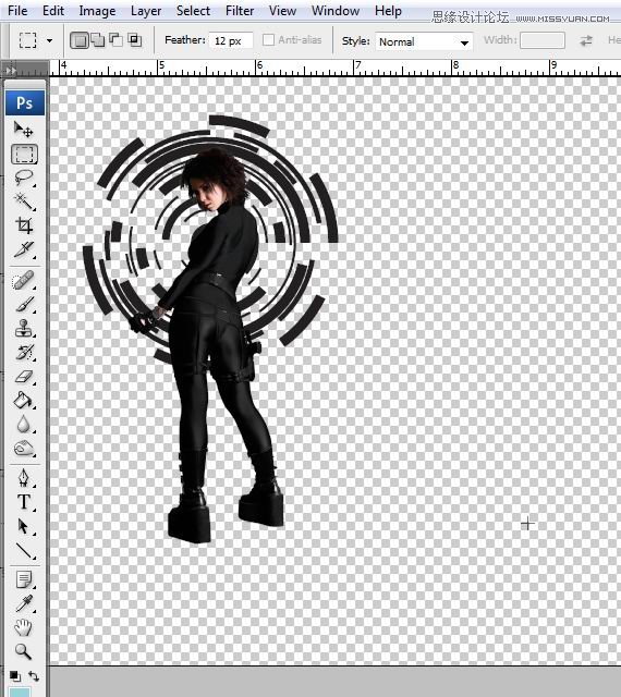 Photoshop合成Tron风格的科幻插图教程