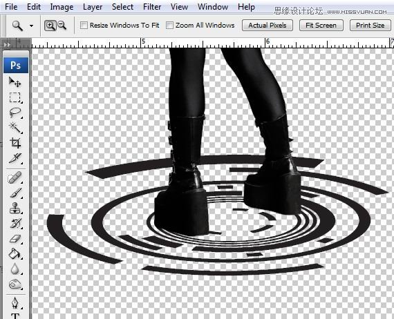 Photoshop合成Tron风格的科幻插图教程