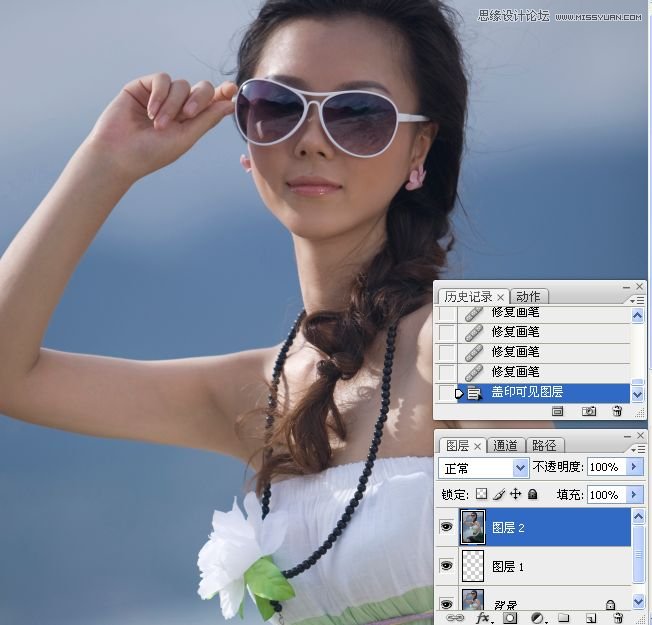 Photoshop调出外景气质美女甜美糖水效果
