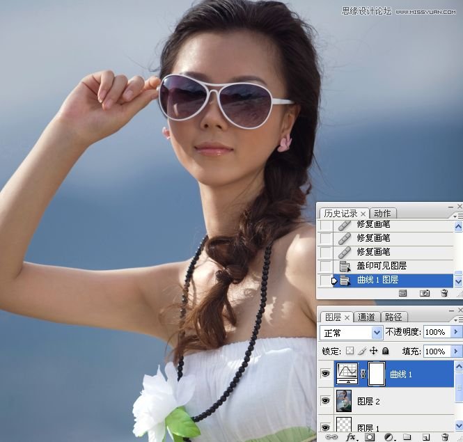 Photoshop调出外景气质美女甜美糖水效果