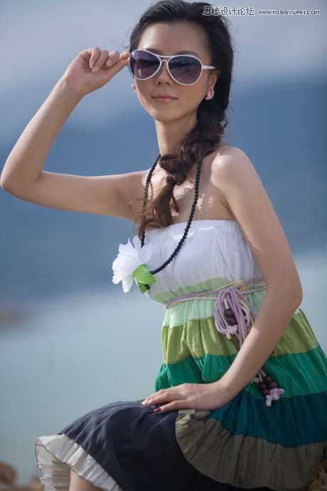 Photoshop调出外景气质美女甜美糖水效果