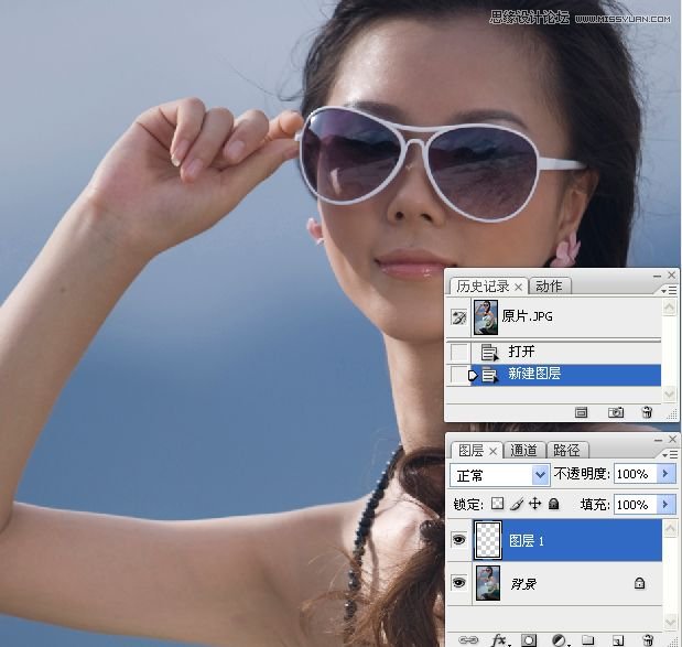 Photoshop调出外景气质美女甜美糖水效果