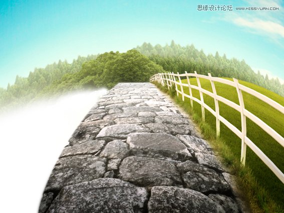 Photoshop设计卡通风格的恐怖场景桌面壁纸