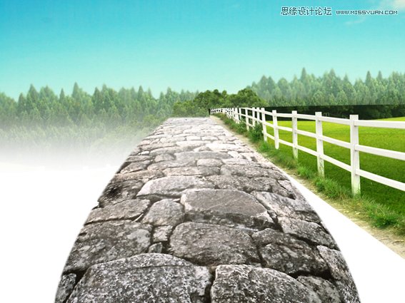 Photoshop设计卡通风格的恐怖场景桌面壁纸