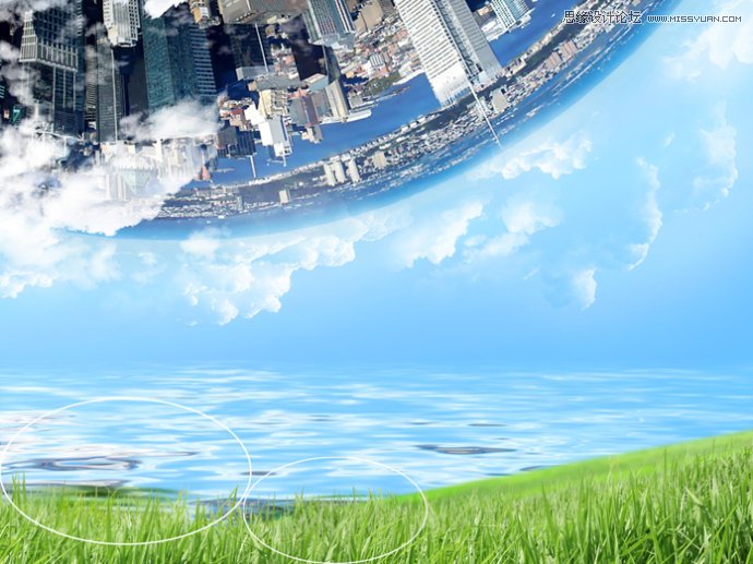 Photoshop设计创意唯美的蒲公英壁纸教程