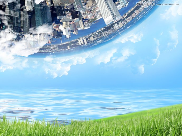 Photoshop设计创意唯美的蒲公英壁纸教程