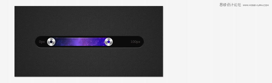 Photoshop设计颓废质感的网页UI滑动按钮