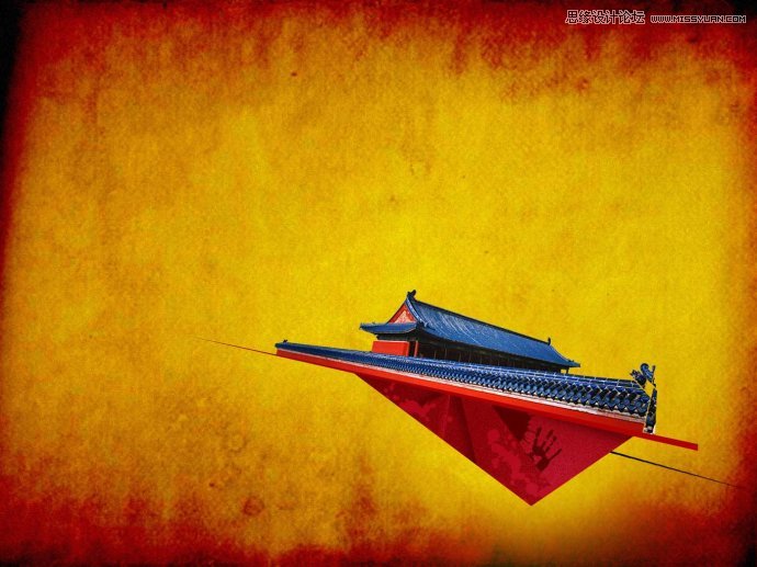 Photoshop设计拼接风格的时尚桌面壁纸