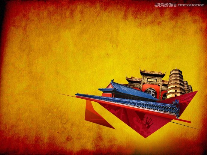 Photoshop设计拼接风格的时尚桌面壁纸