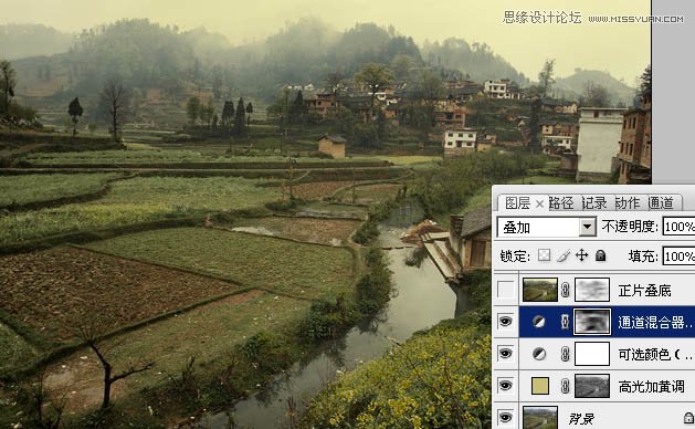 Photoshop调出田园风景唯美的油画效果