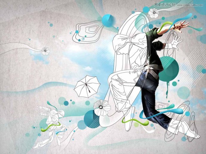 Photoshop设计跳舞者桌面壁纸教程