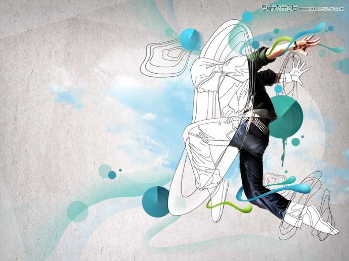 Photoshop设计跳舞者桌面壁纸教程