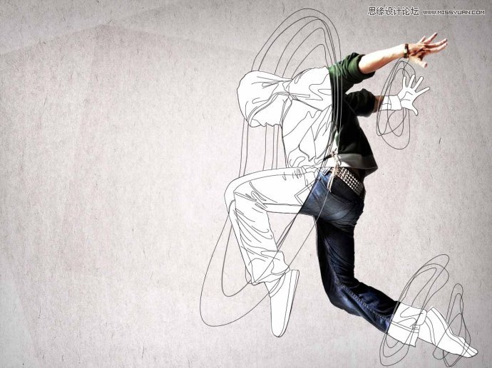 Photoshop设计跳舞者桌面壁纸教程