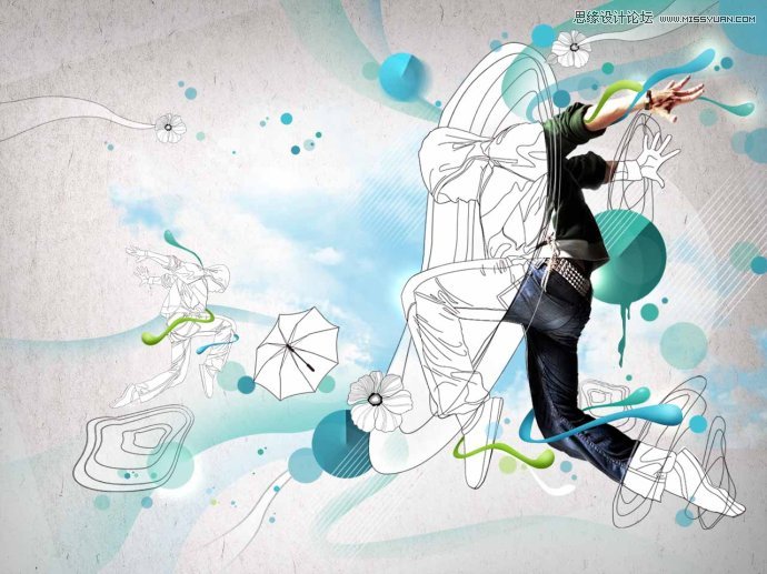 Photoshop设计跳舞者桌面壁纸教程