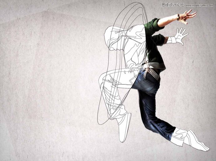 Photoshop设计跳舞者桌面壁纸教程