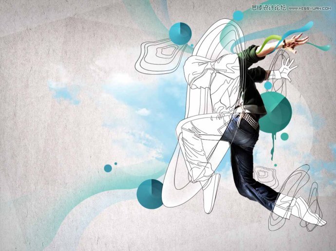 Photoshop设计跳舞者桌面壁纸教程