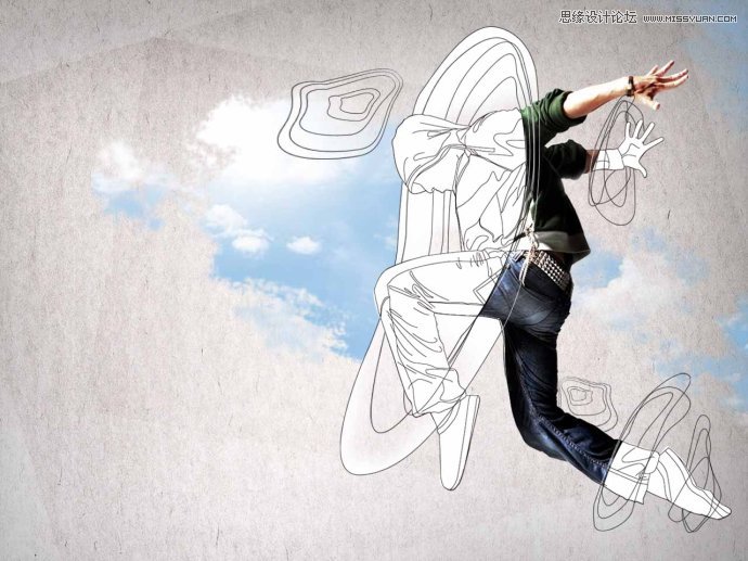 Photoshop设计跳舞者桌面壁纸教程