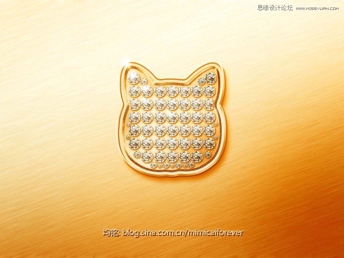 Photoshop设计猫猫钻石电脑桌面壁纸