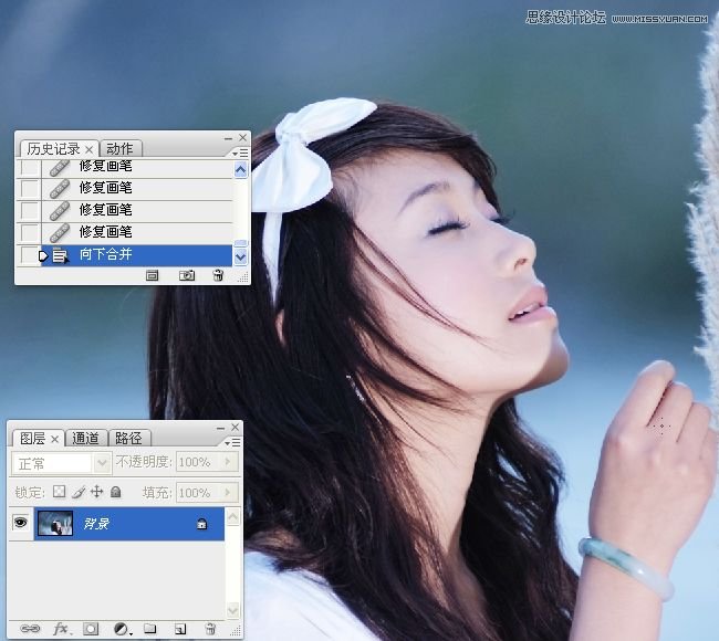 Photoshop使用LAB模式调出通透的阿宝色效果