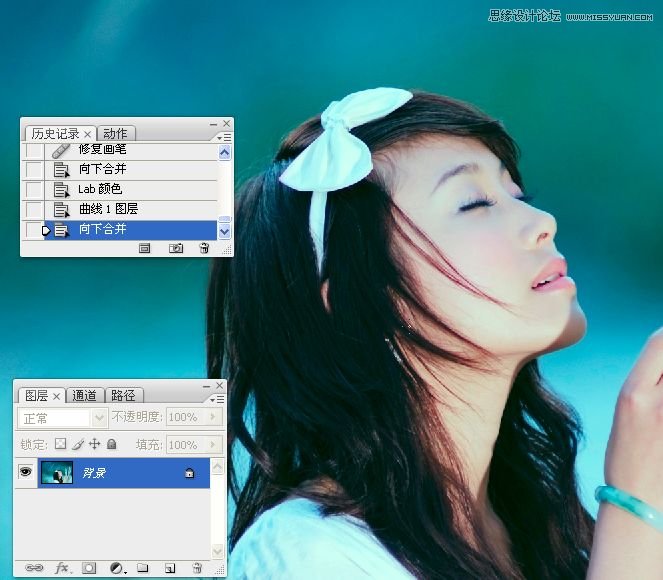 Photoshop使用LAB模式调出通透的阿宝色效果
