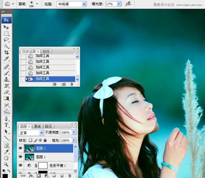 Photoshop使用LAB模式调出通透的阿宝色效果