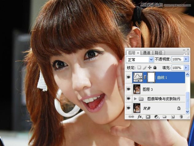 Photoshop调出可爱美女照片通透糖水肤色