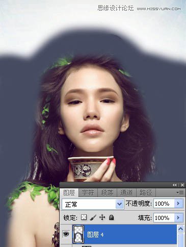 Photoshop合成超酷的潮流插画美女场景