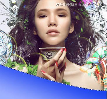 Photoshop合成超酷的潮流插画美女场景