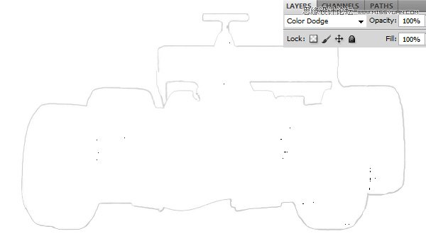 Photoshop把四驱赛车变成铅笔画教程