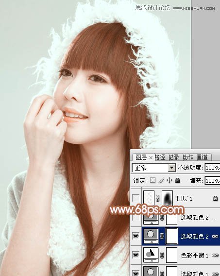 Photoshop调出室内美女柔美的日系效果