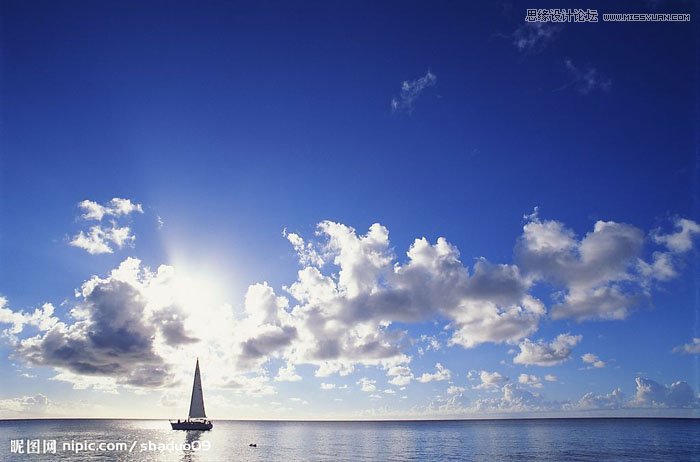 Photoshop合成在天空中驰骋的水晶白马