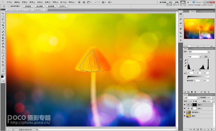 Photoshop使用叠加法制作唯美的摄影背景效果