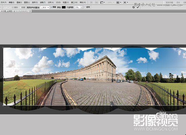 Photoshop无缝拼接全景风光照片