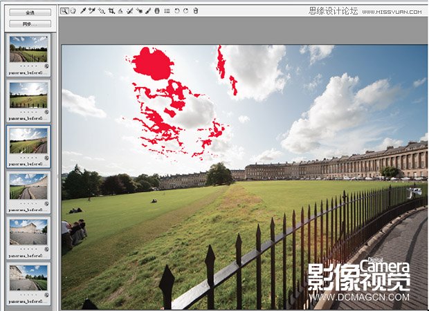 Photoshop无缝拼接全景风光照片
