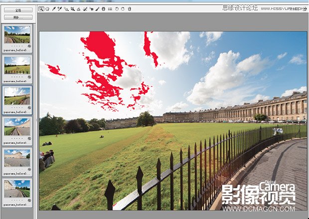 Photoshop无缝拼接全景风光照片