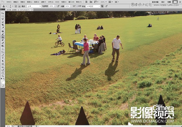 Photoshop无缝拼接全景风光照片