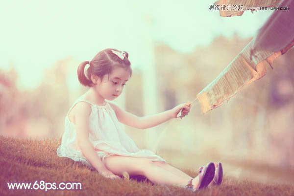 Photoshop调出儿童照片柔美的暖色调
