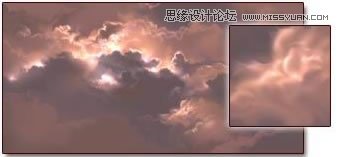 Photoshop绘制光线透过云层效果图