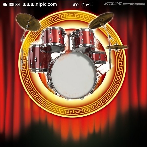 Photoshop制作喜庆风格海报教程