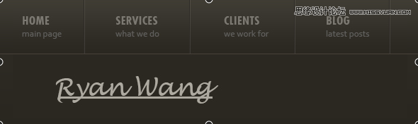 Photoshop创建欧美商务网页模板